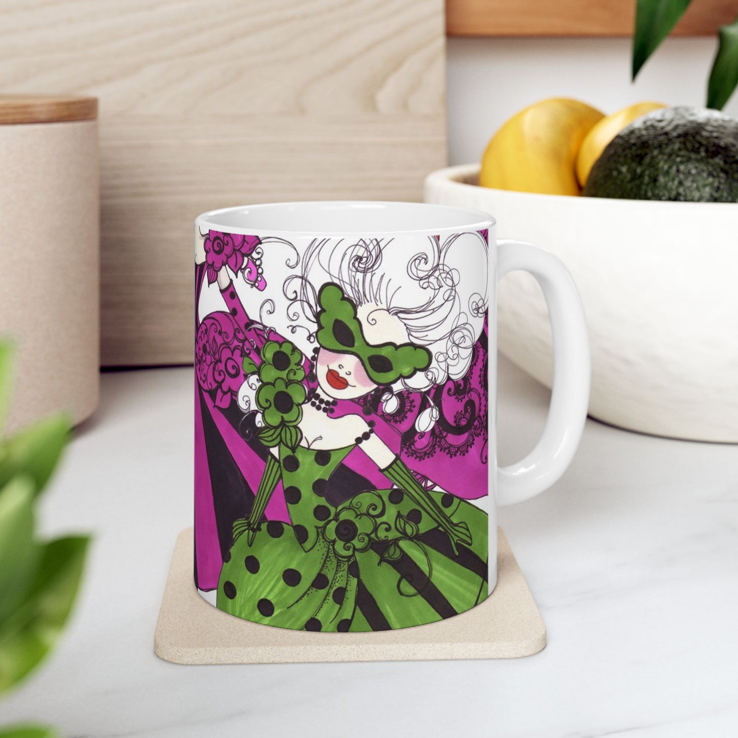 Crowded Dance Floor White Cup