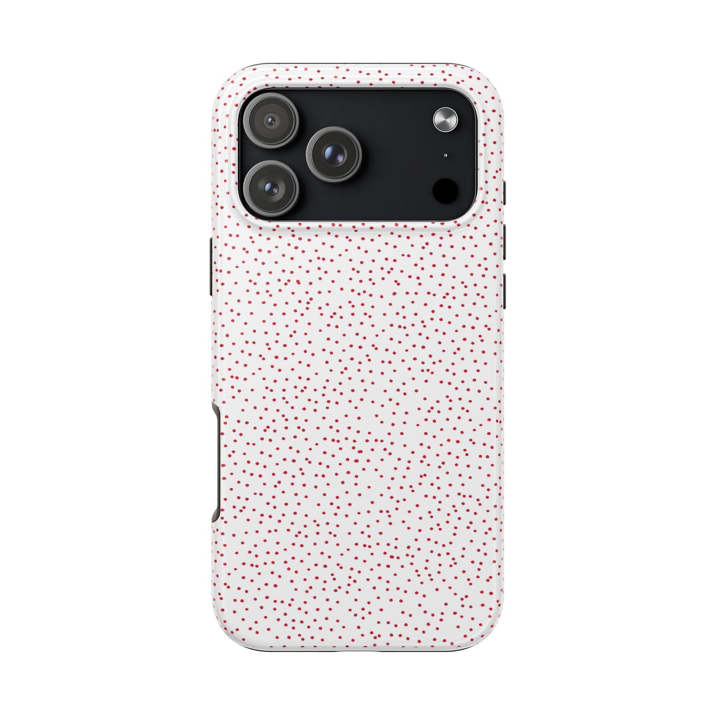 Dinky Dots White / Red Phone Case