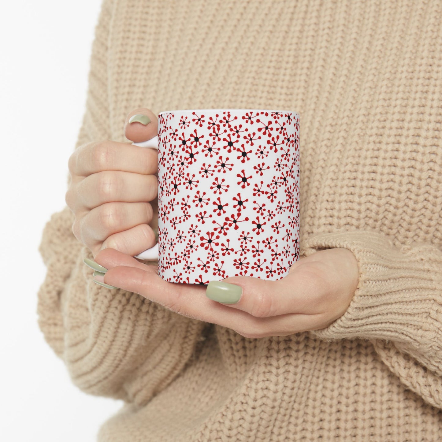 Flock of Red Daisies Cup