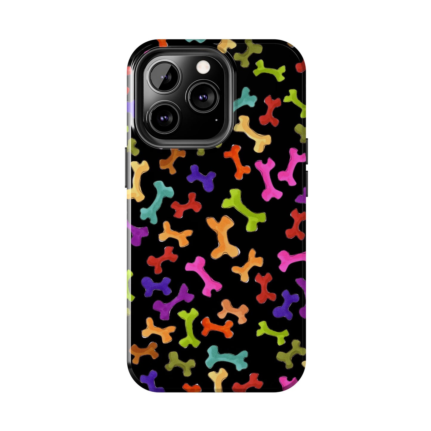 Happy Bones Black Phone Case