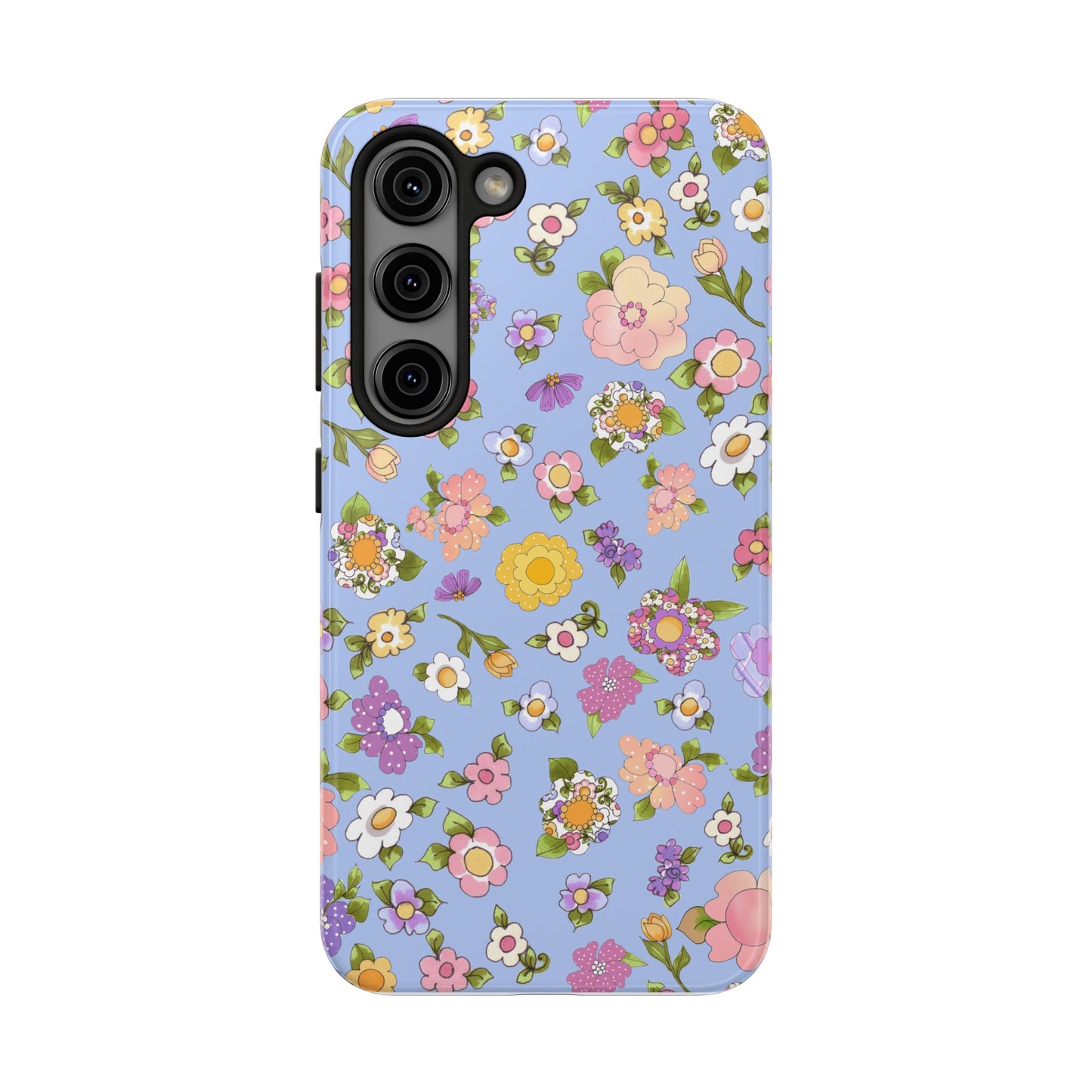 Flowery Blue Phone Case