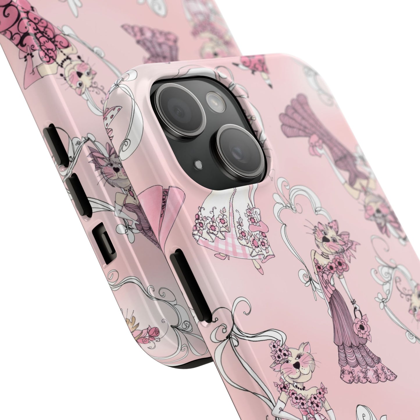 Lady Cats Tossed Phone Case