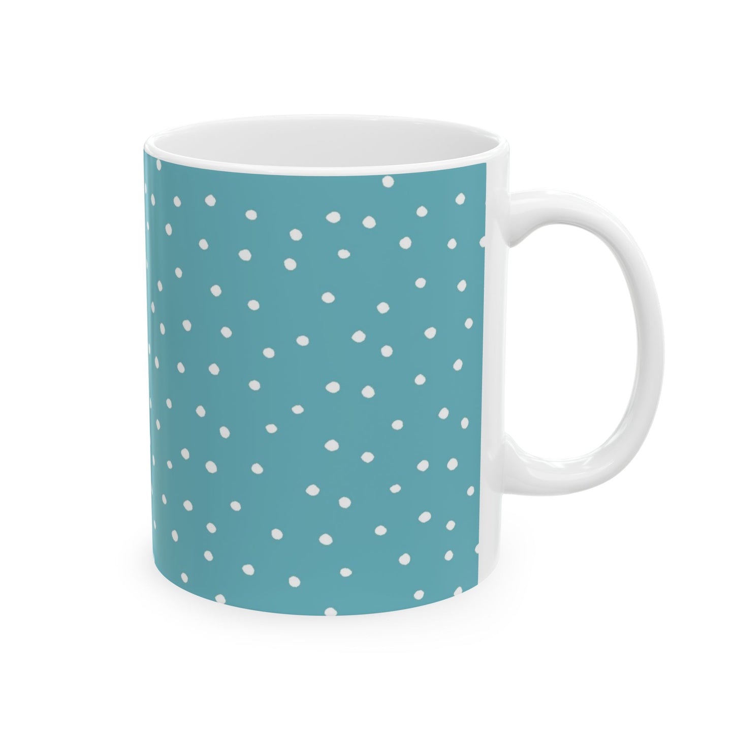 Dinky Dots Turquoise / White Cup