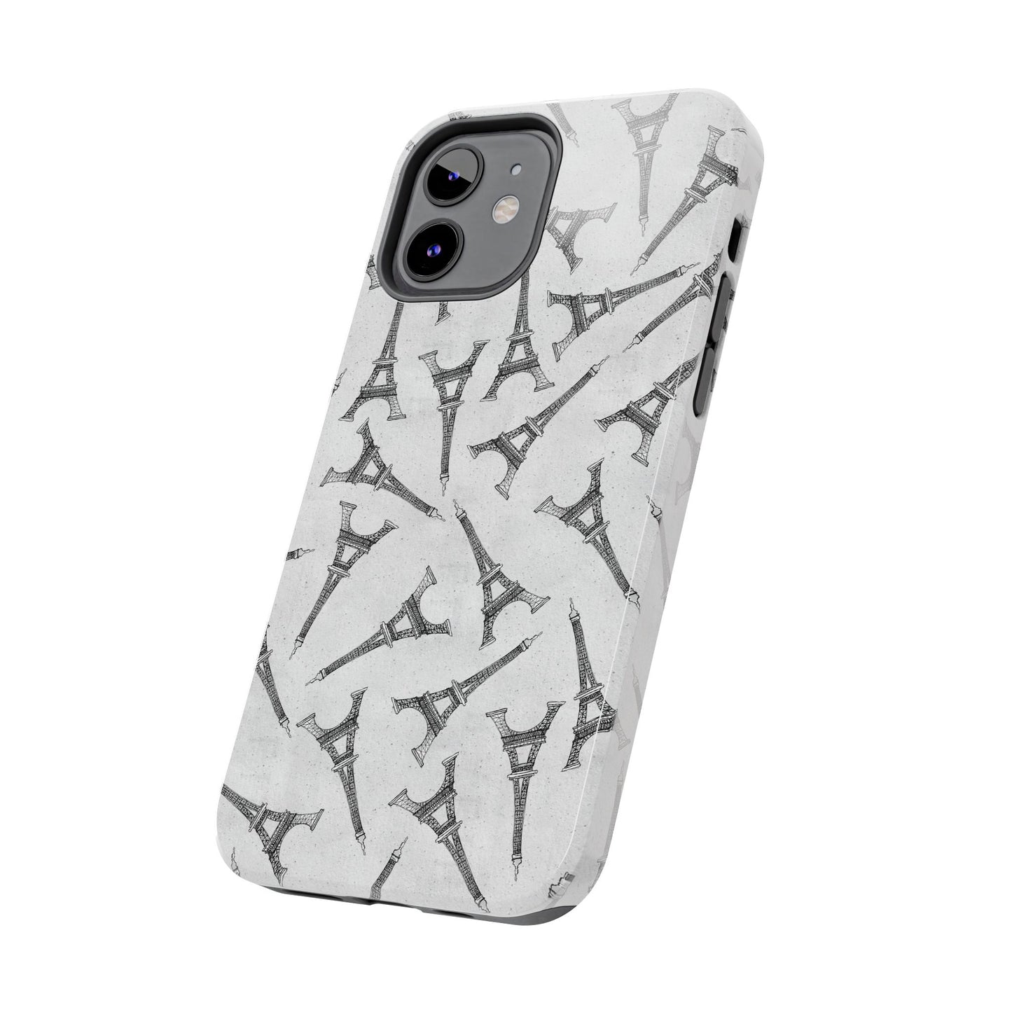 Eifelesque Silver Phone Case