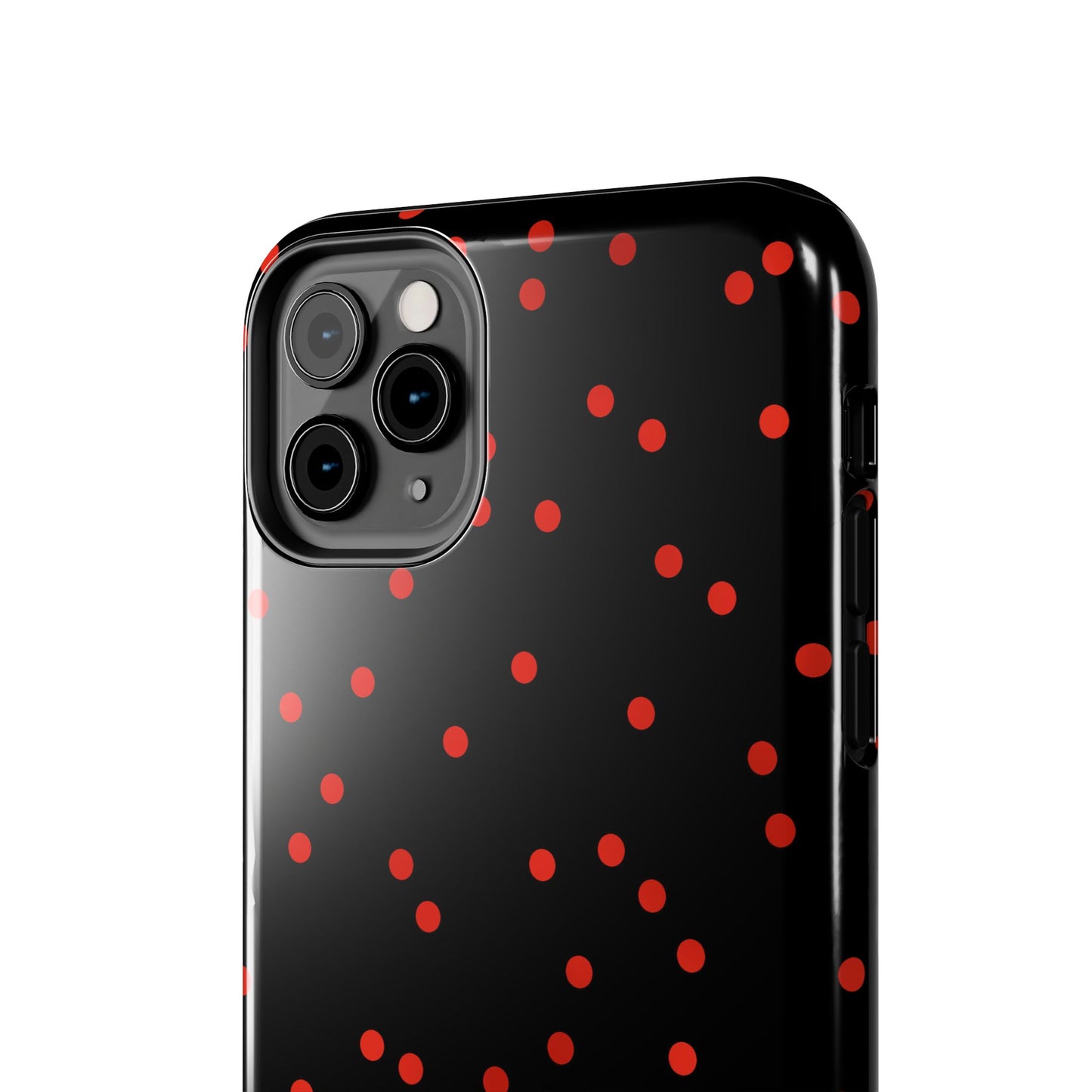 Space Dots Black / Red Phone Case