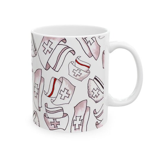 Happy Hats White Cup