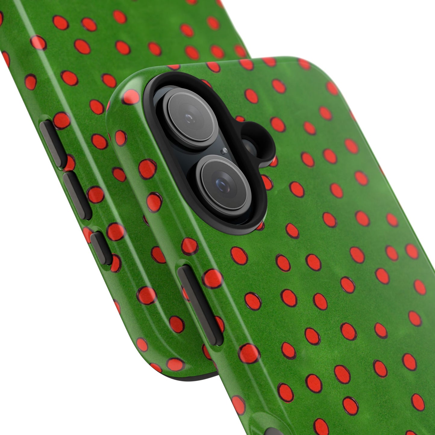 Dinky Dots Green / Red Phone Case