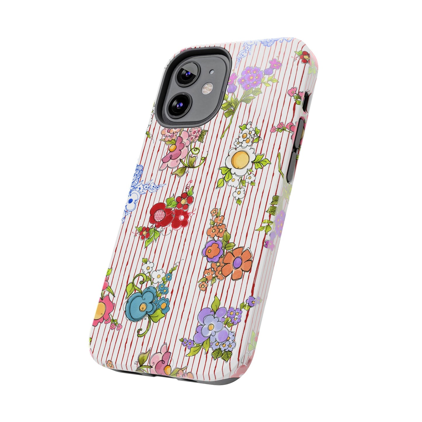 Mixed Bouquets Red / White Phone Case