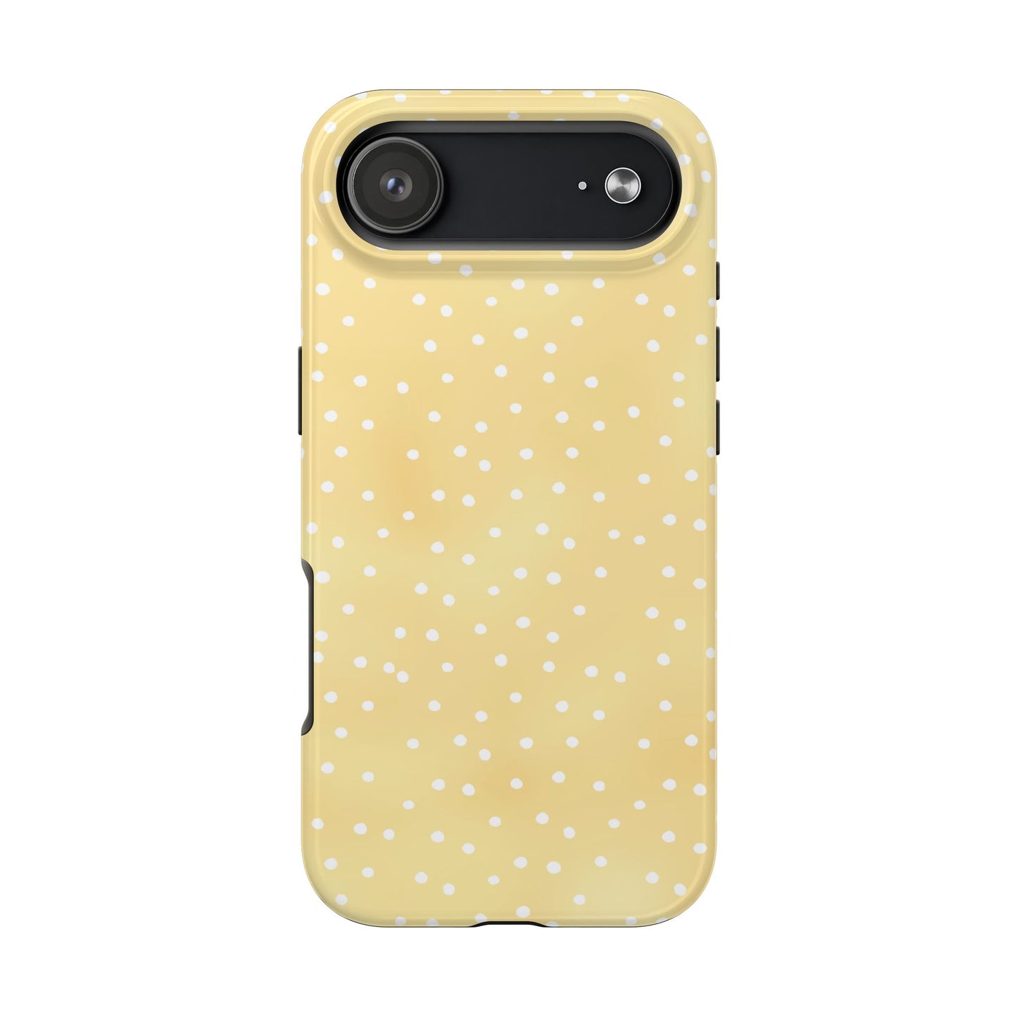 Petite Dots Sunshine / White Phone Case