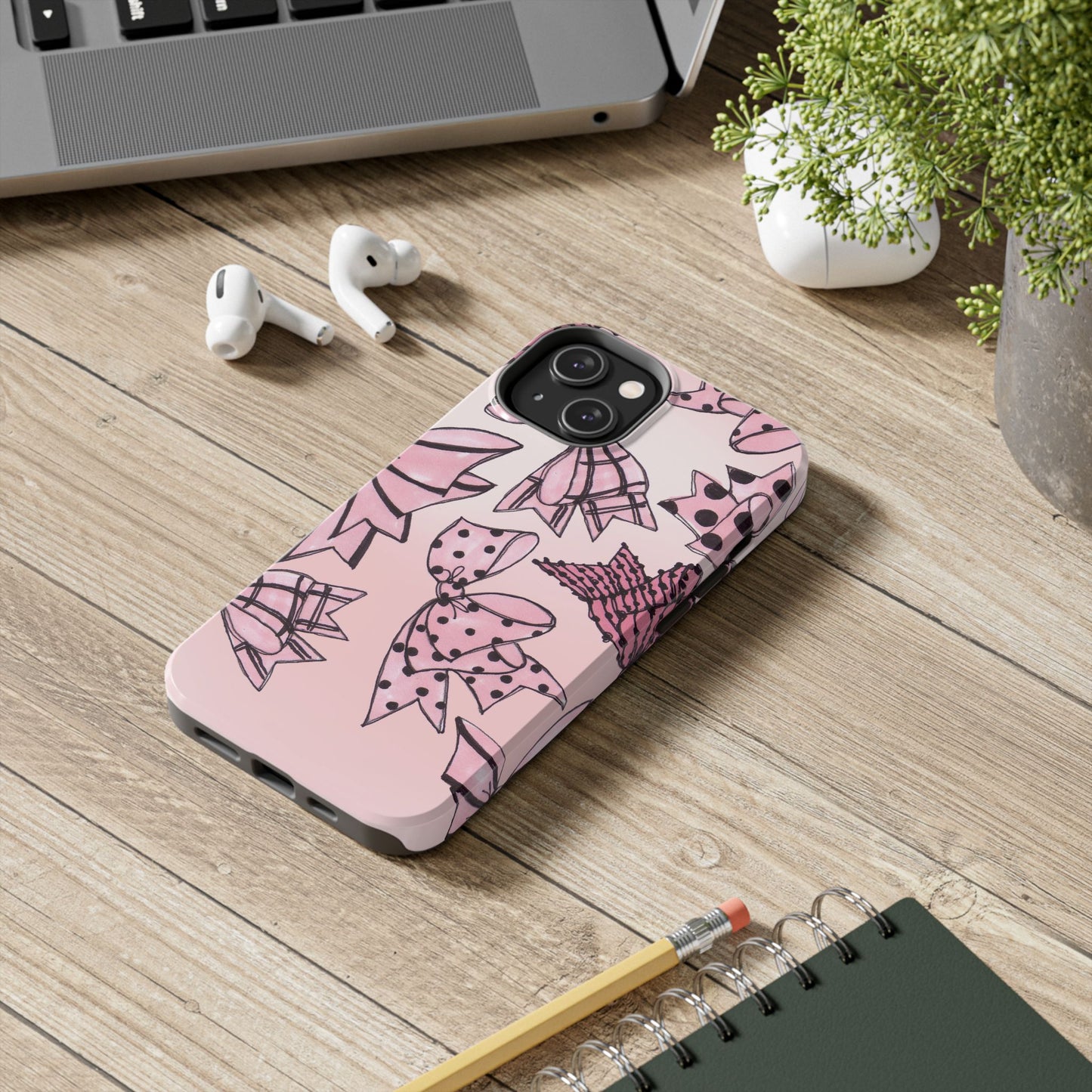 Cat Bows Pink Phone Case
