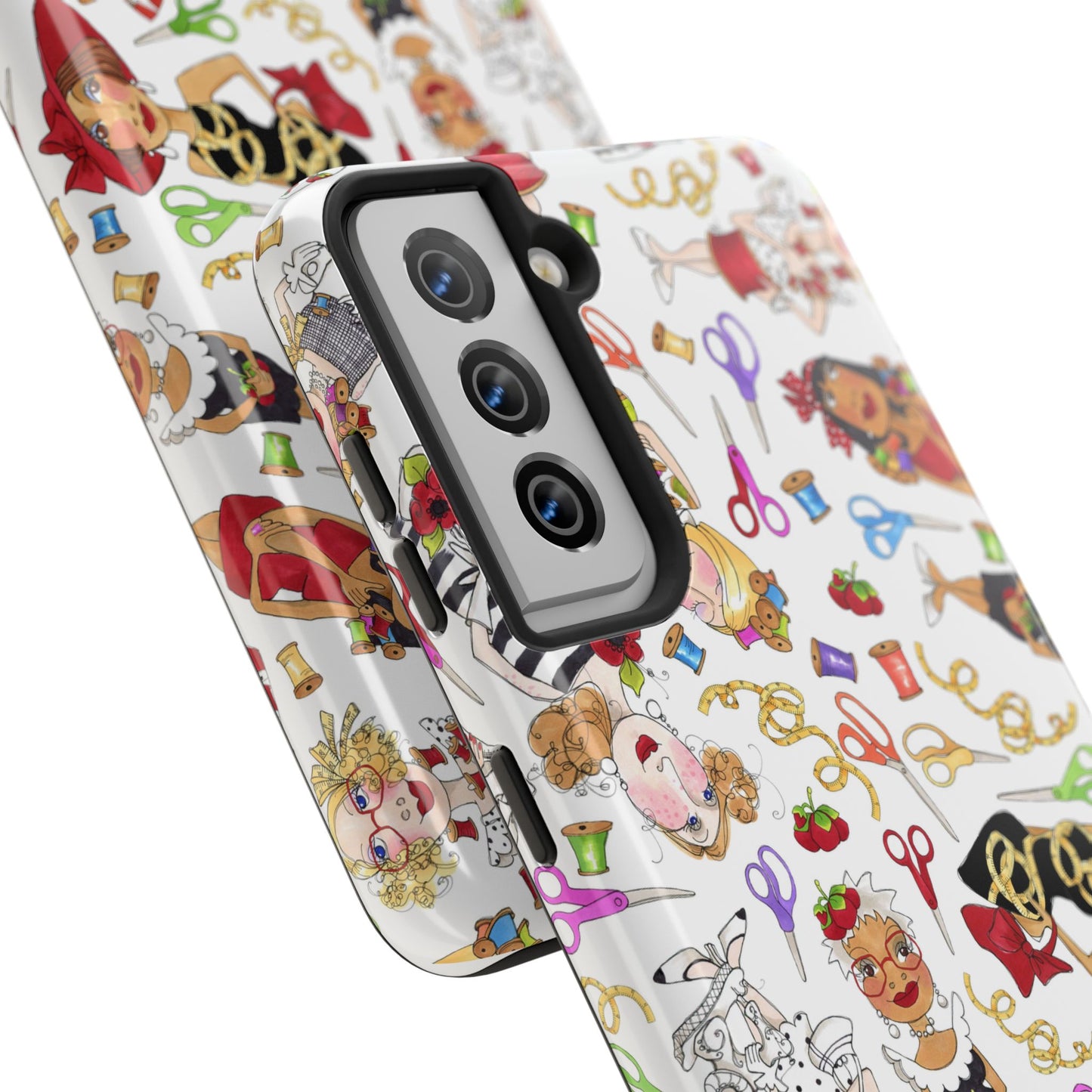 Sew Tossed White Phone Case