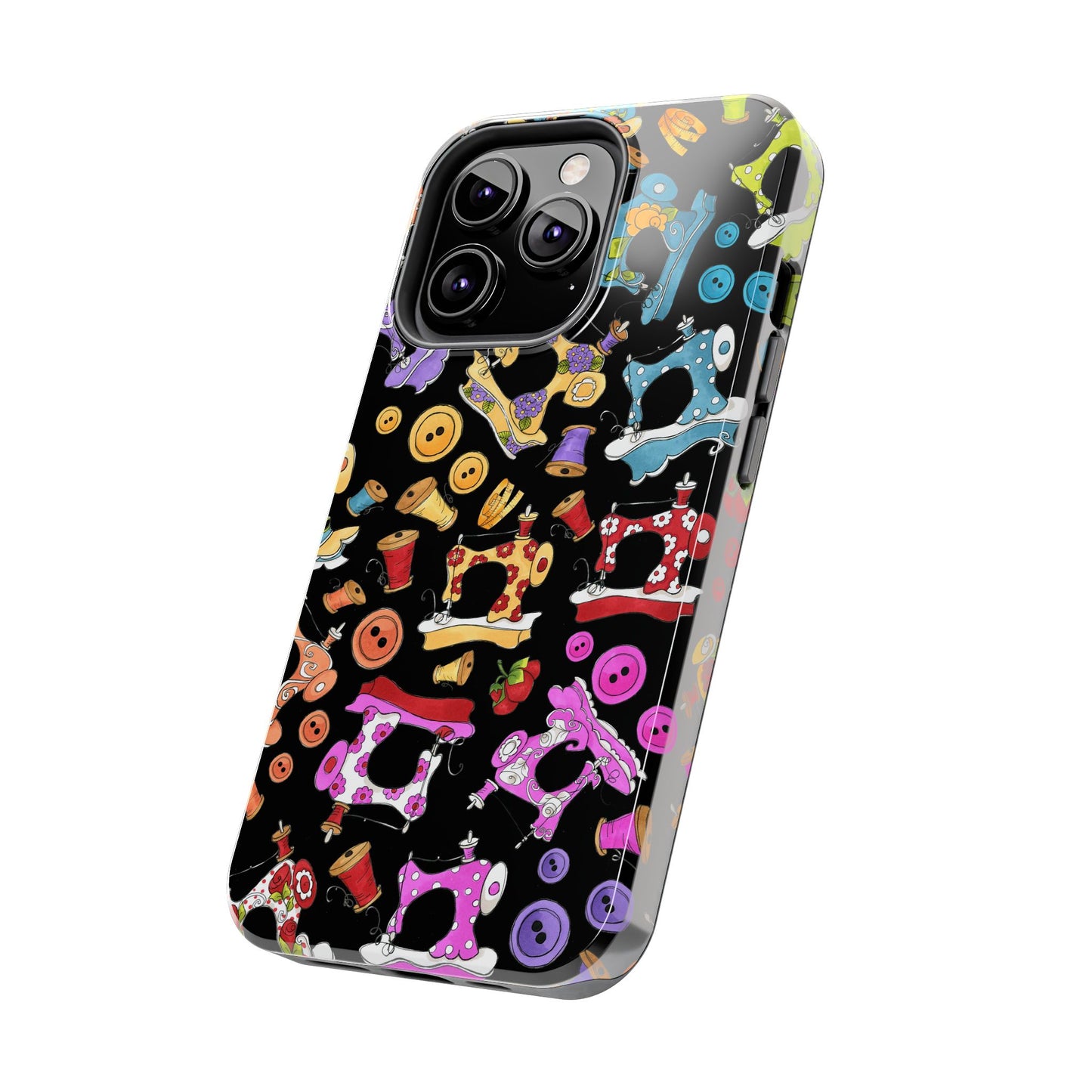 Sew Assorted Black Phone Case