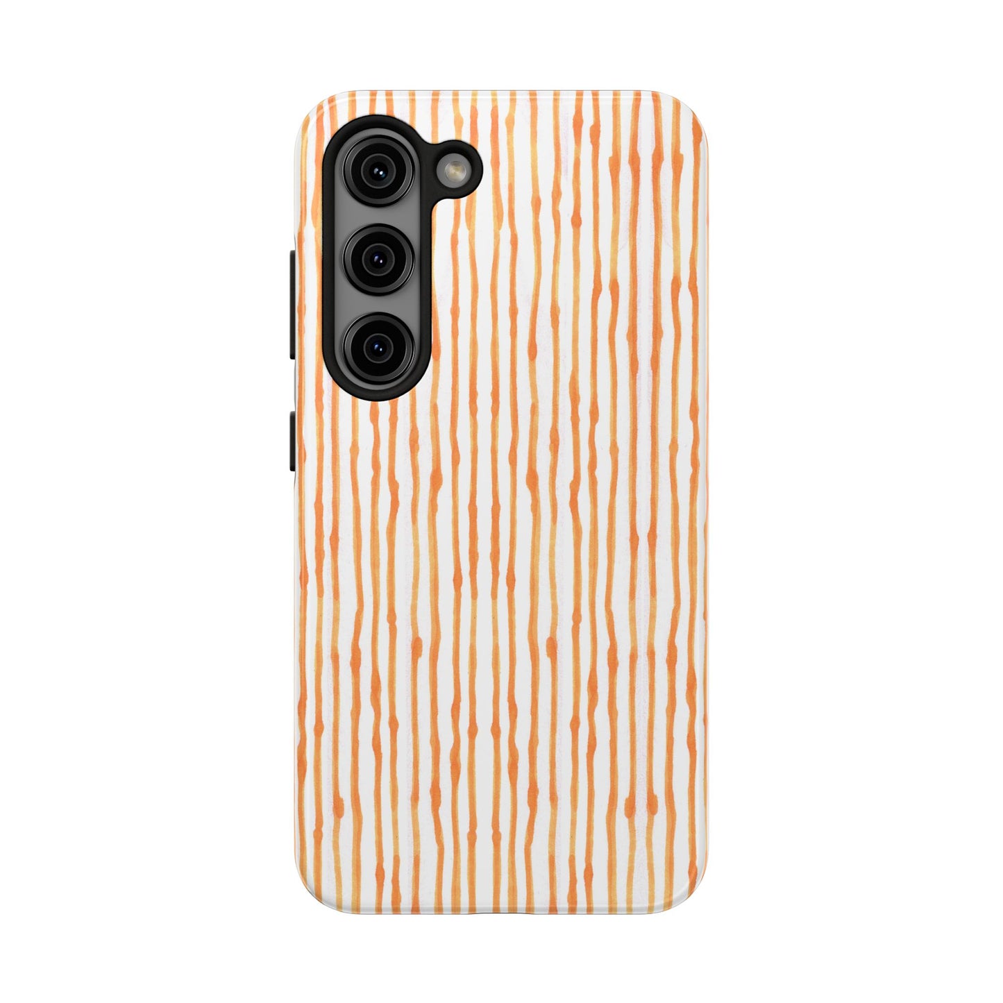 Faux Seersucker White / Melon Phone Case