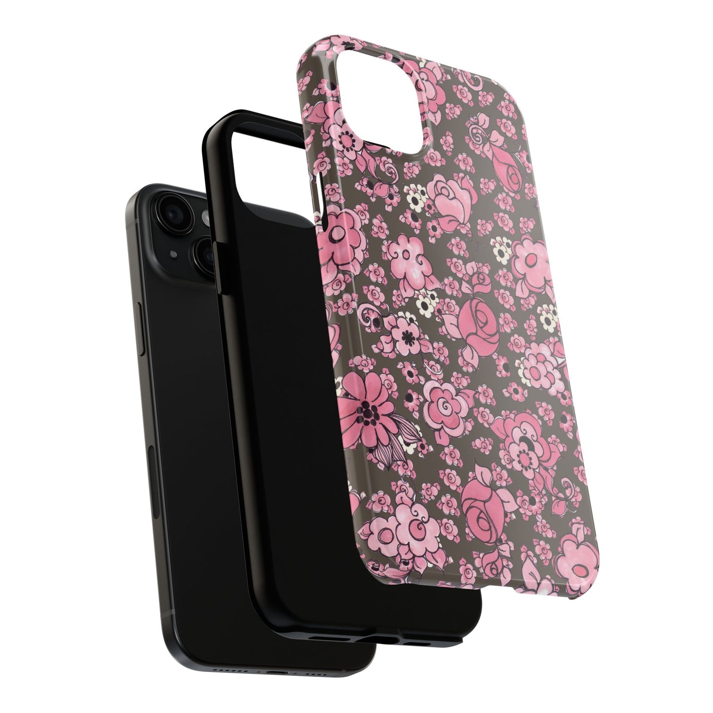 Profuse Posies Mocha Phone Case