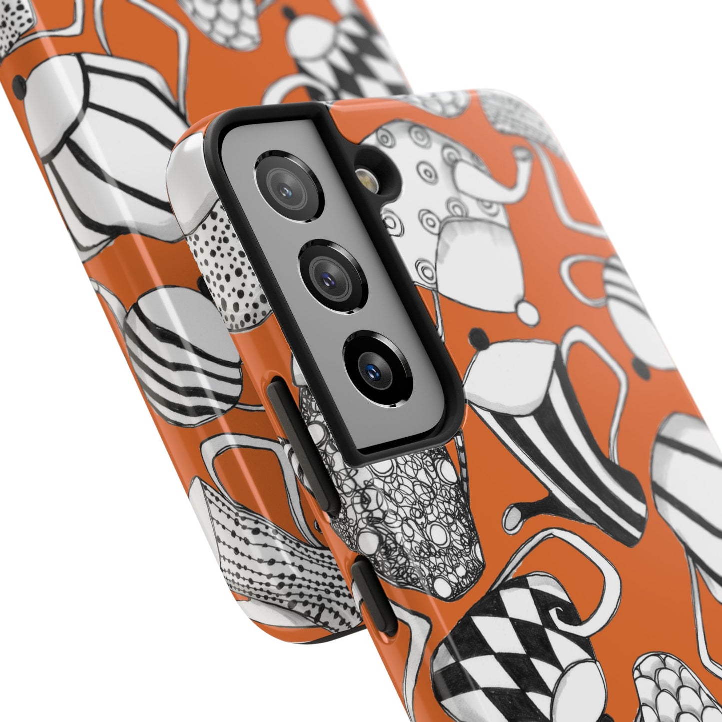 Coffee, Tea Anyone? Orange Phone Case