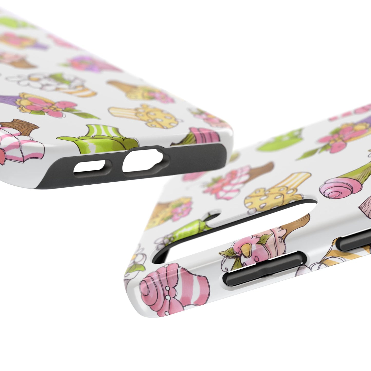 Cupcake Toss White Phone Case