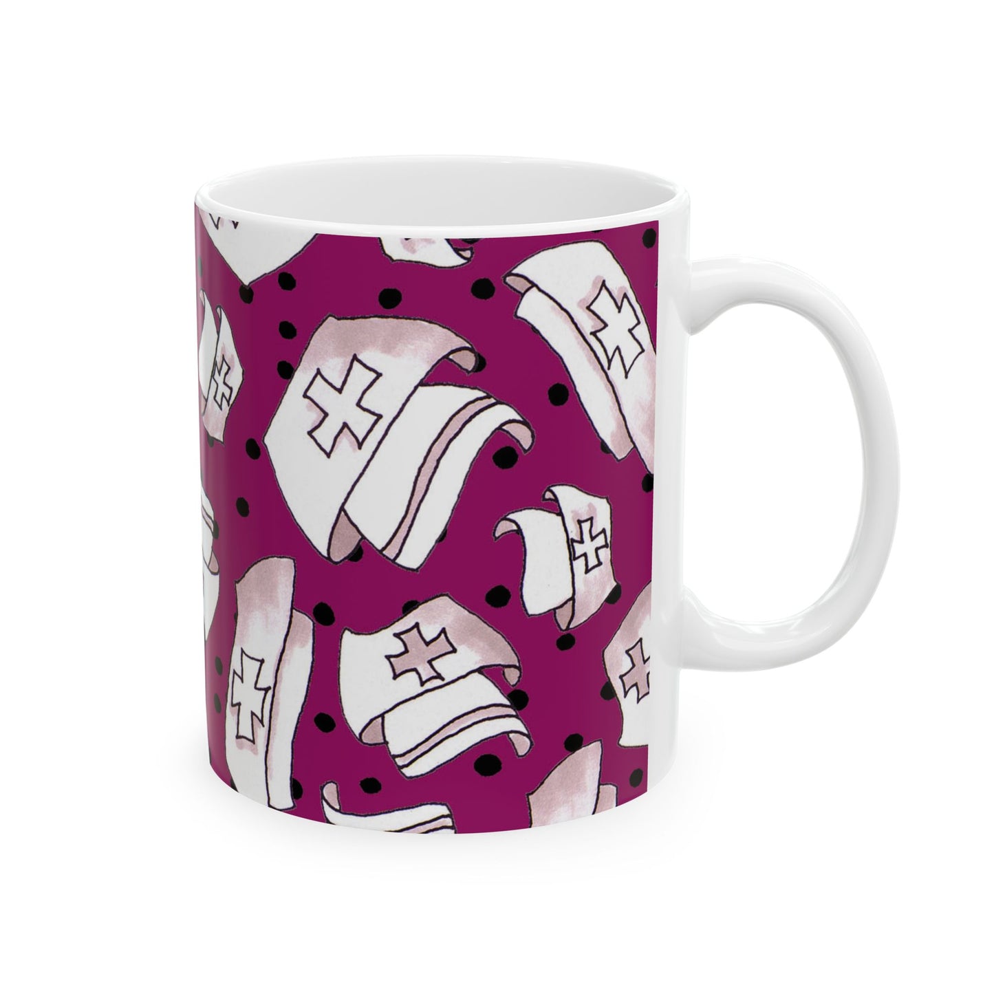 Med Hats Burgundy / Black Cup