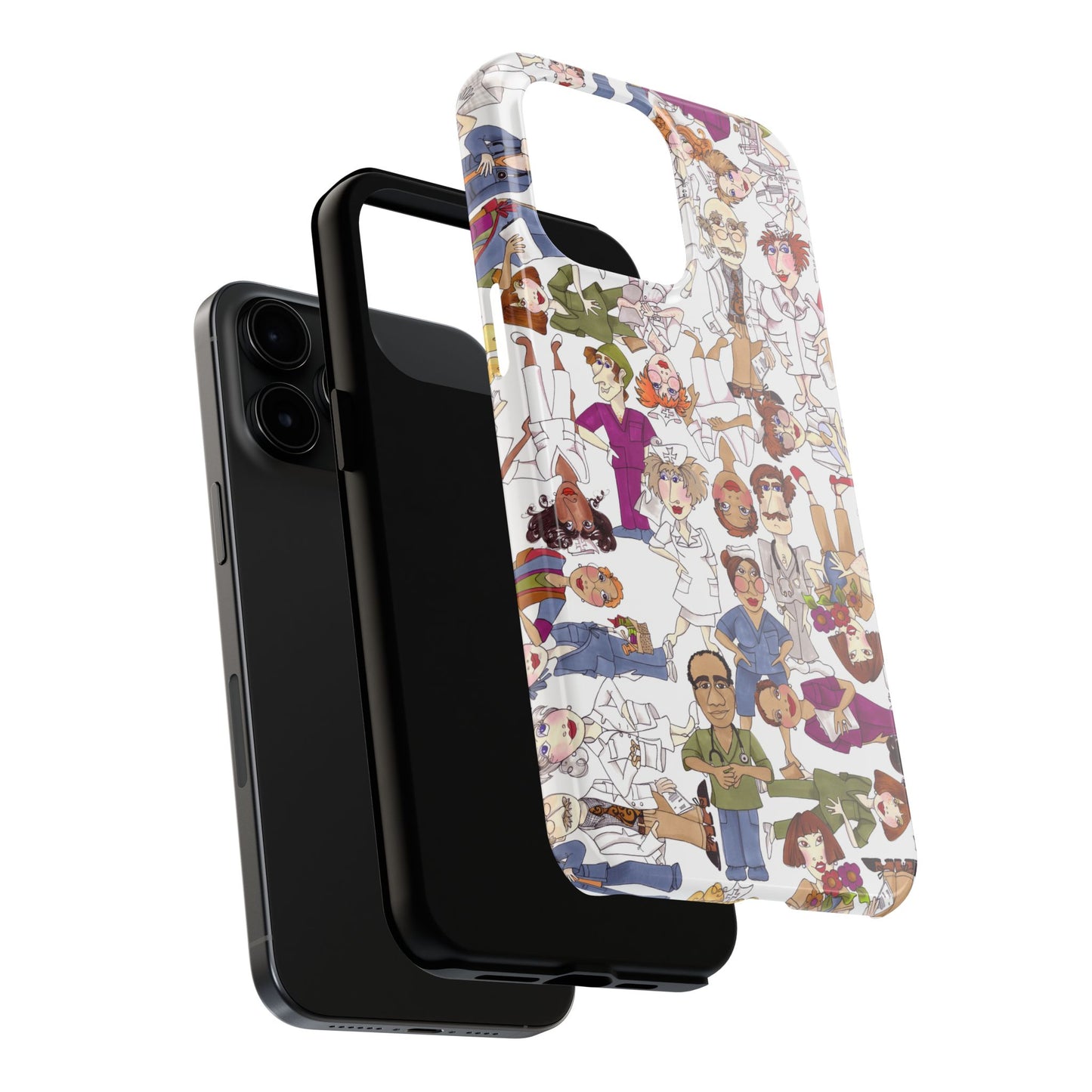 Diverse Nurse White Phone Case