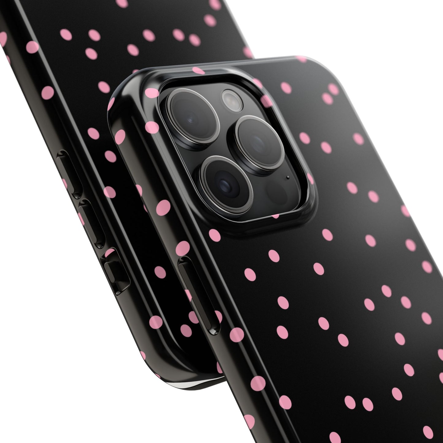 Space Dots Black / Pink Phone Case