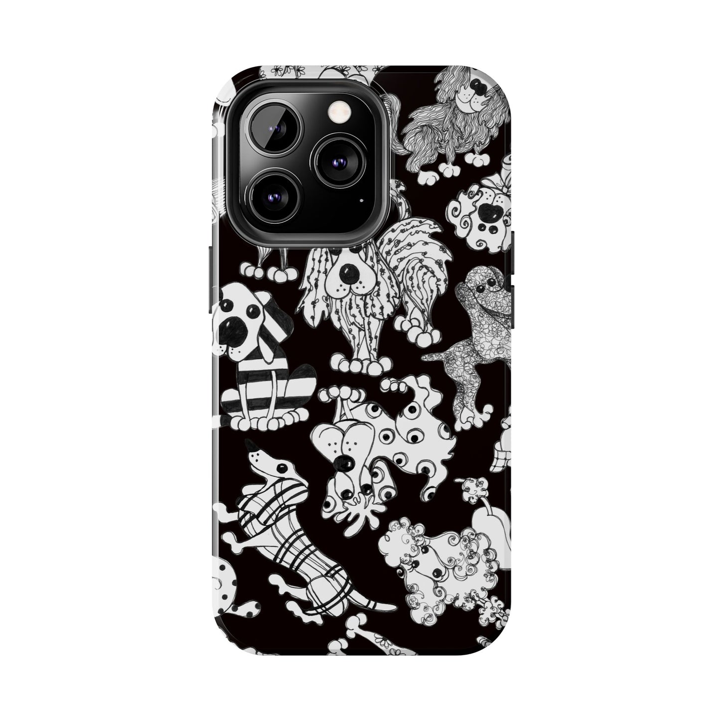 Dear Doggies Black Phone Case