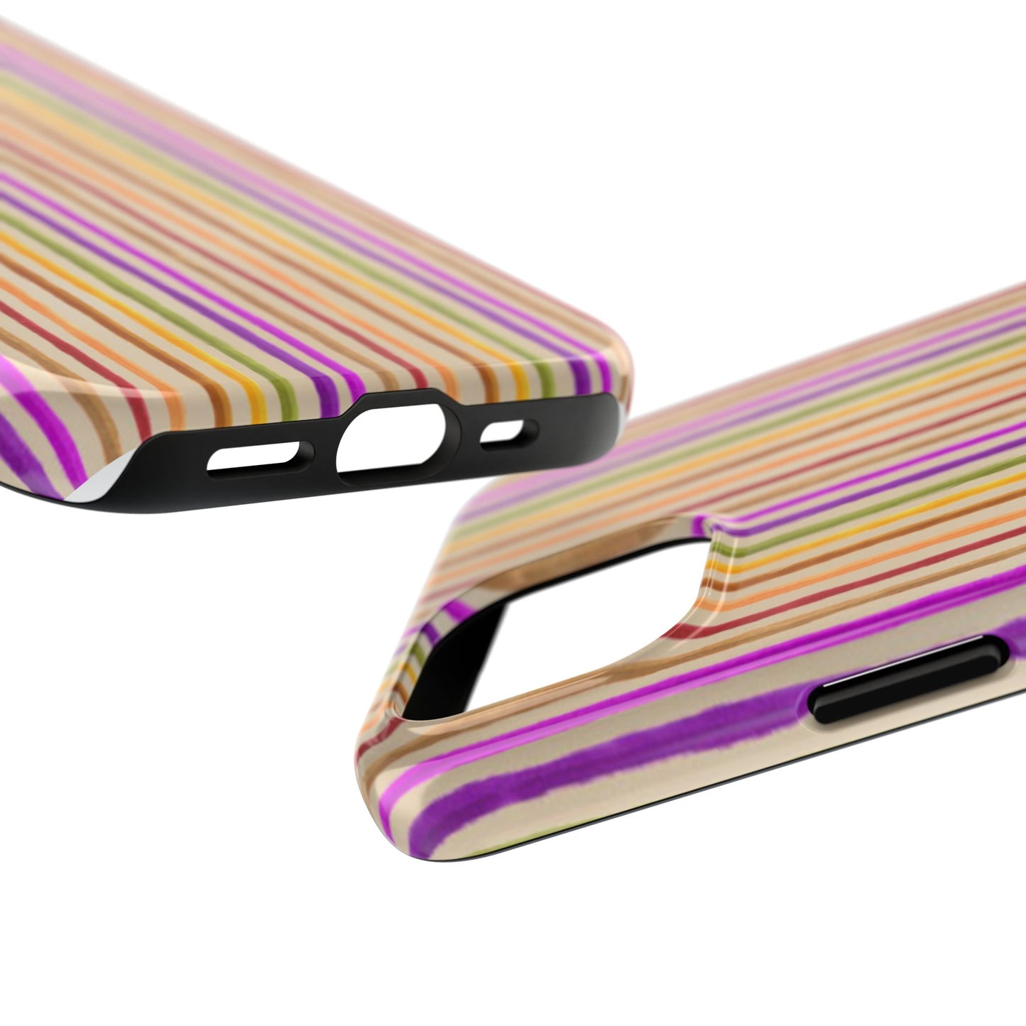 Spice Stripe Muslin Phone Case