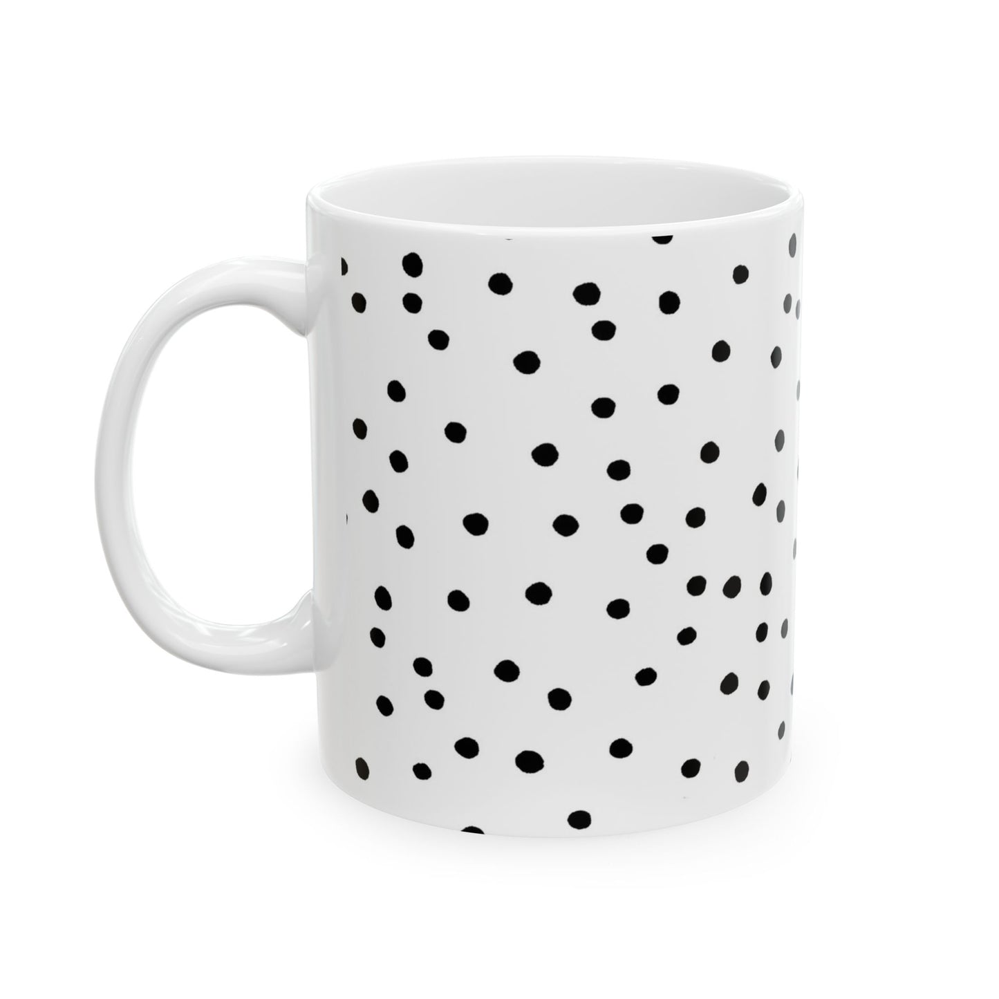Dinky Dots White / Black Cup
