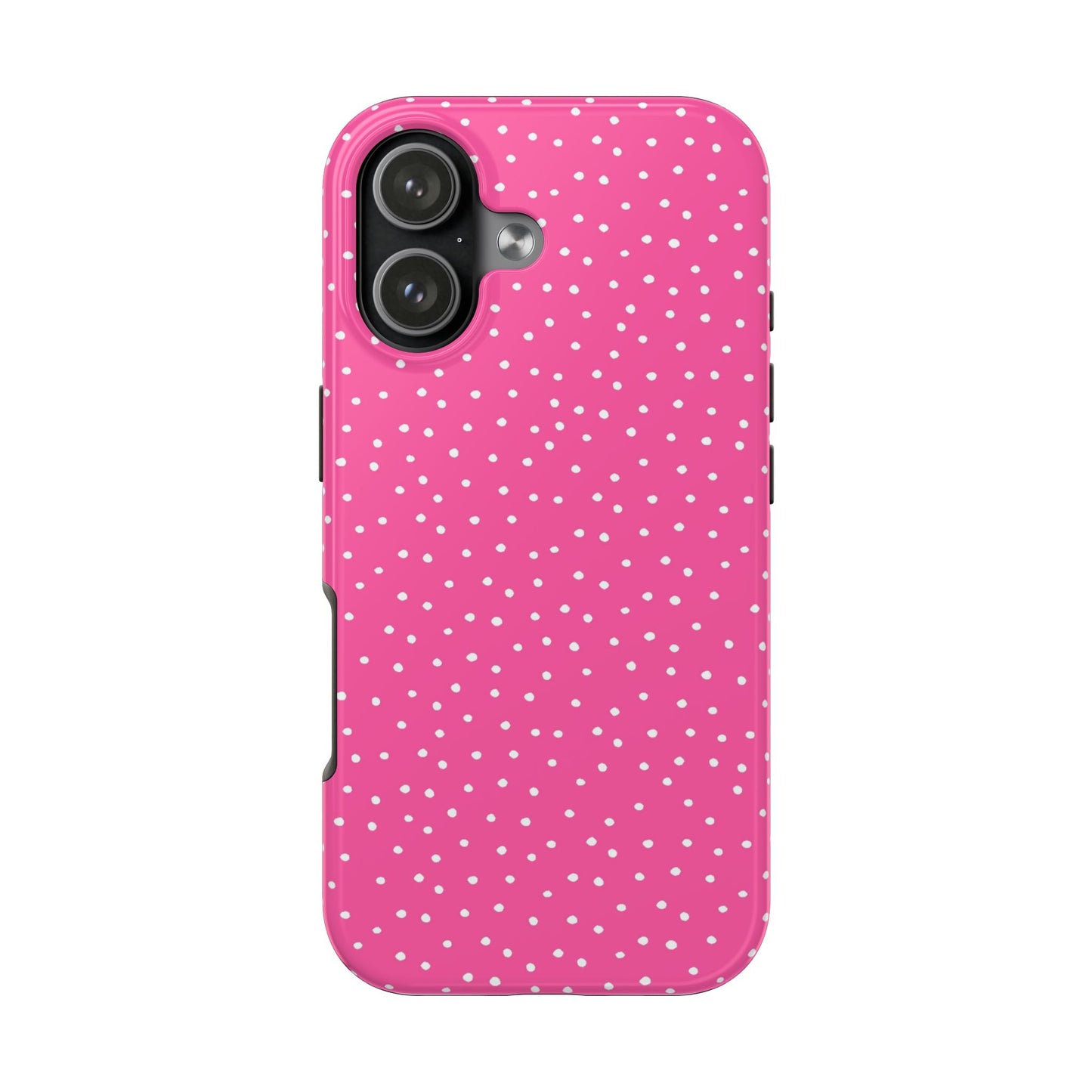 Dinky Dots Bright Pink / White Phone Case