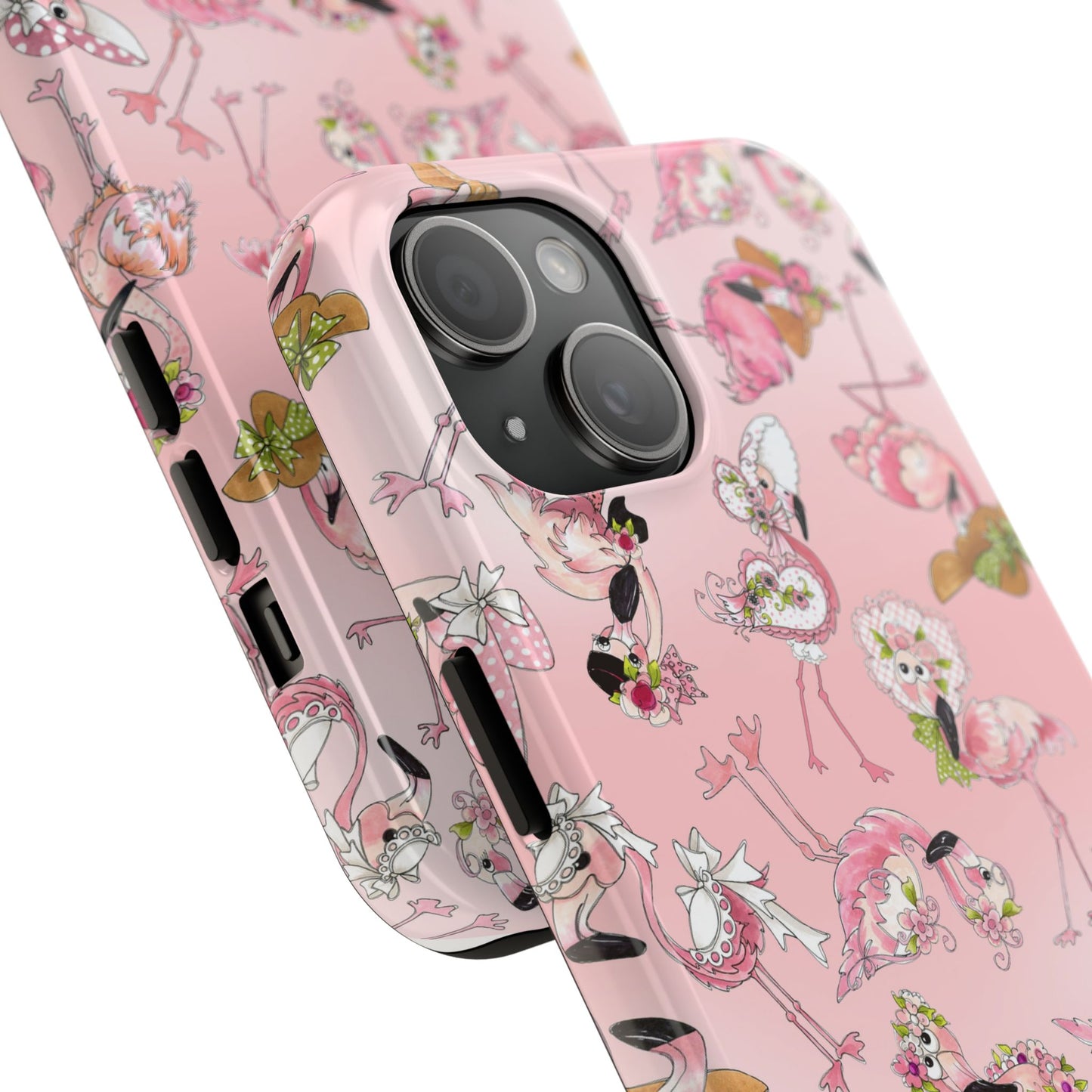 Tossed Flams Pink Phone Case