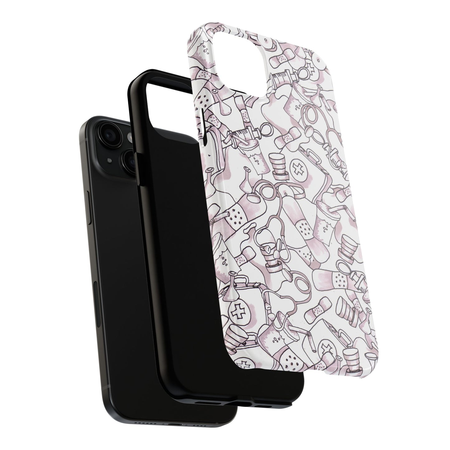 Med Stuff White Phone Case