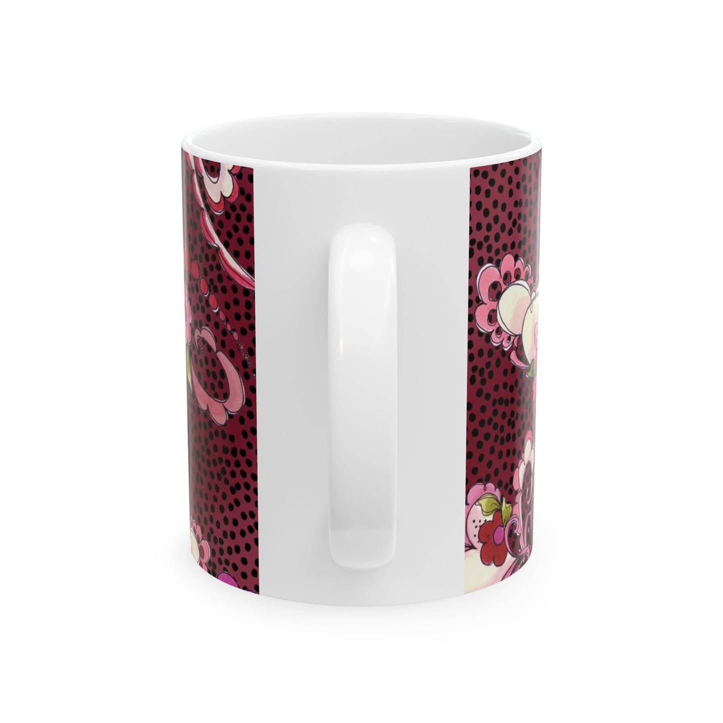 Paisley Flow Magenta Cup
