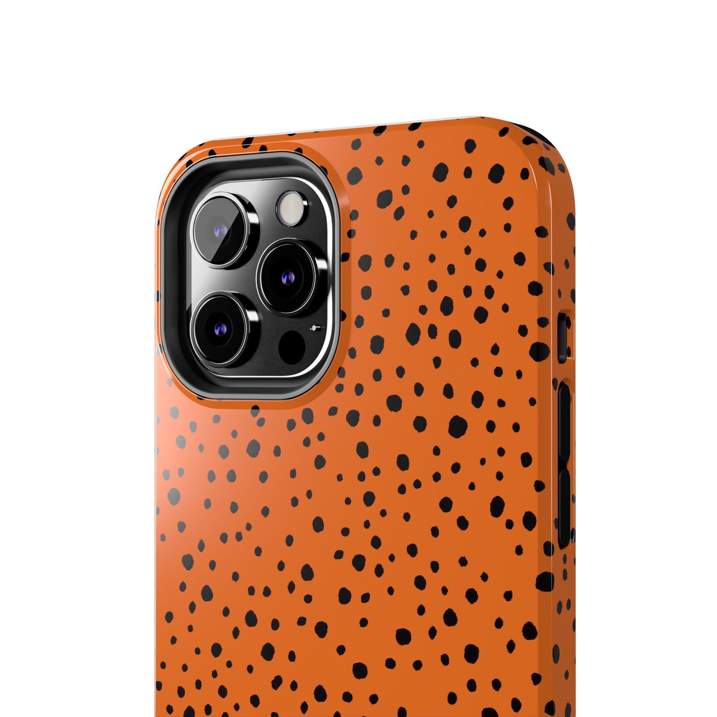 Pepper Dots Orange / Black Phone Case