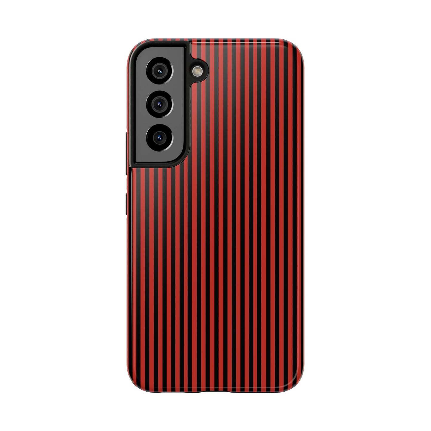 Stripe Red / Black Phone Case