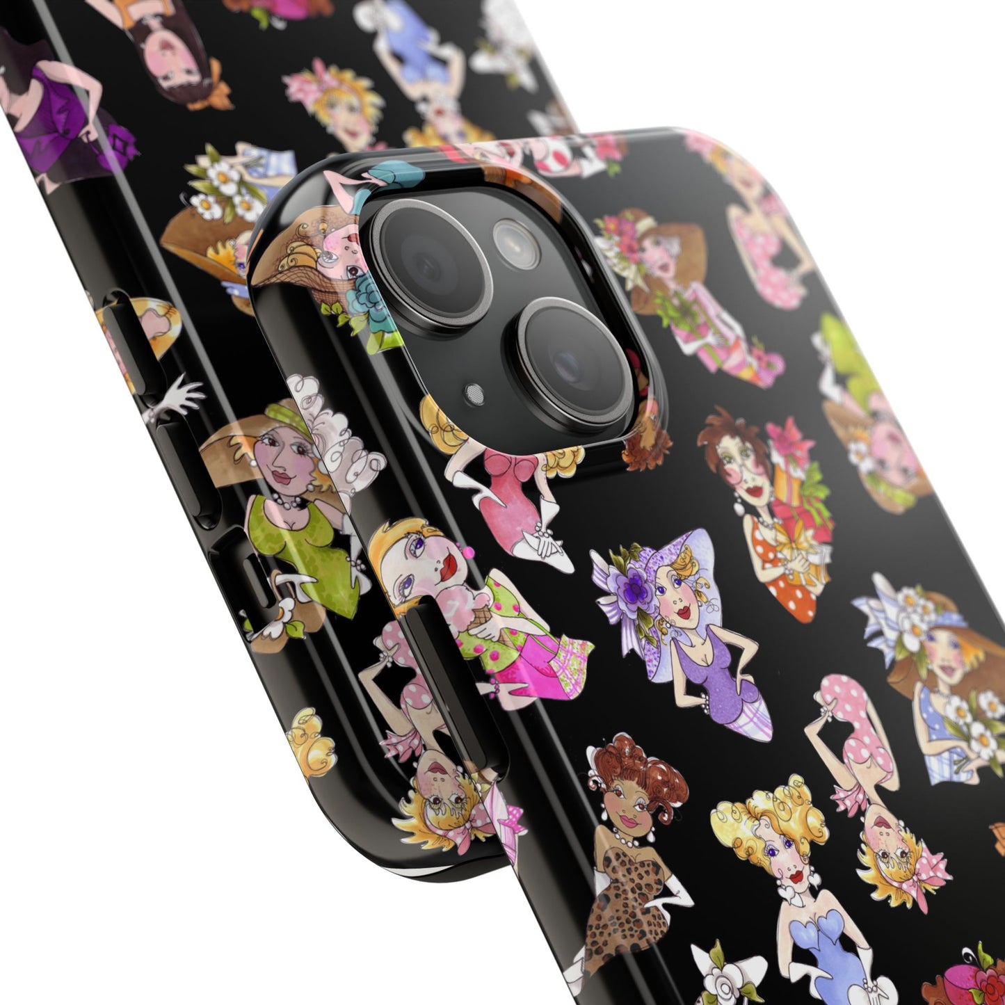 Fast Women Tossed Black Phone Case