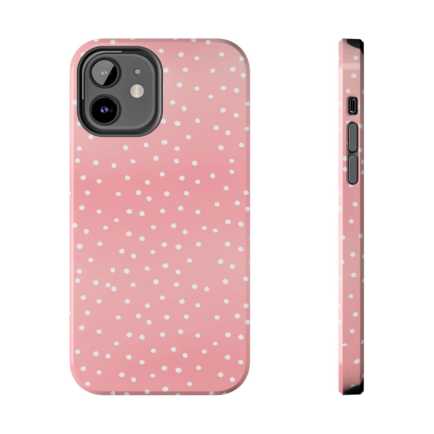 Dinky Dots Coral / White Phone Case