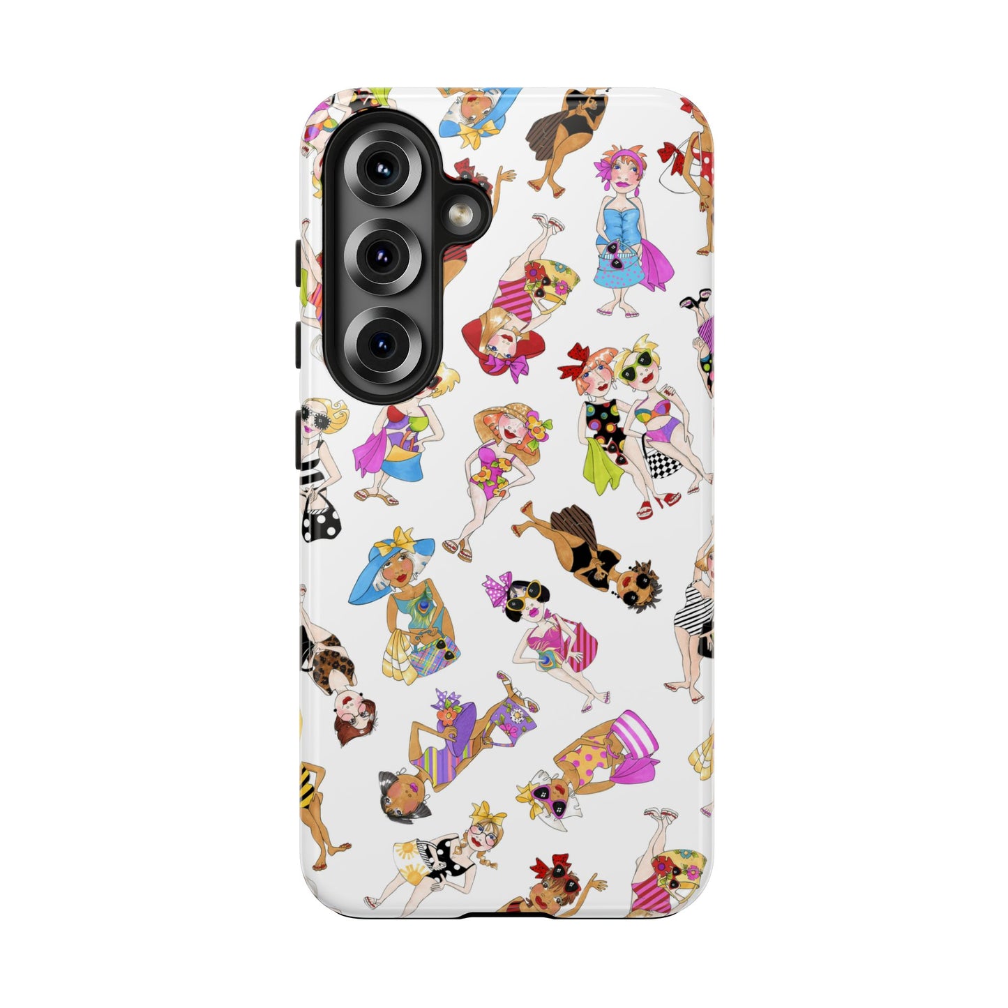 Tossed Beauties White Phone Case