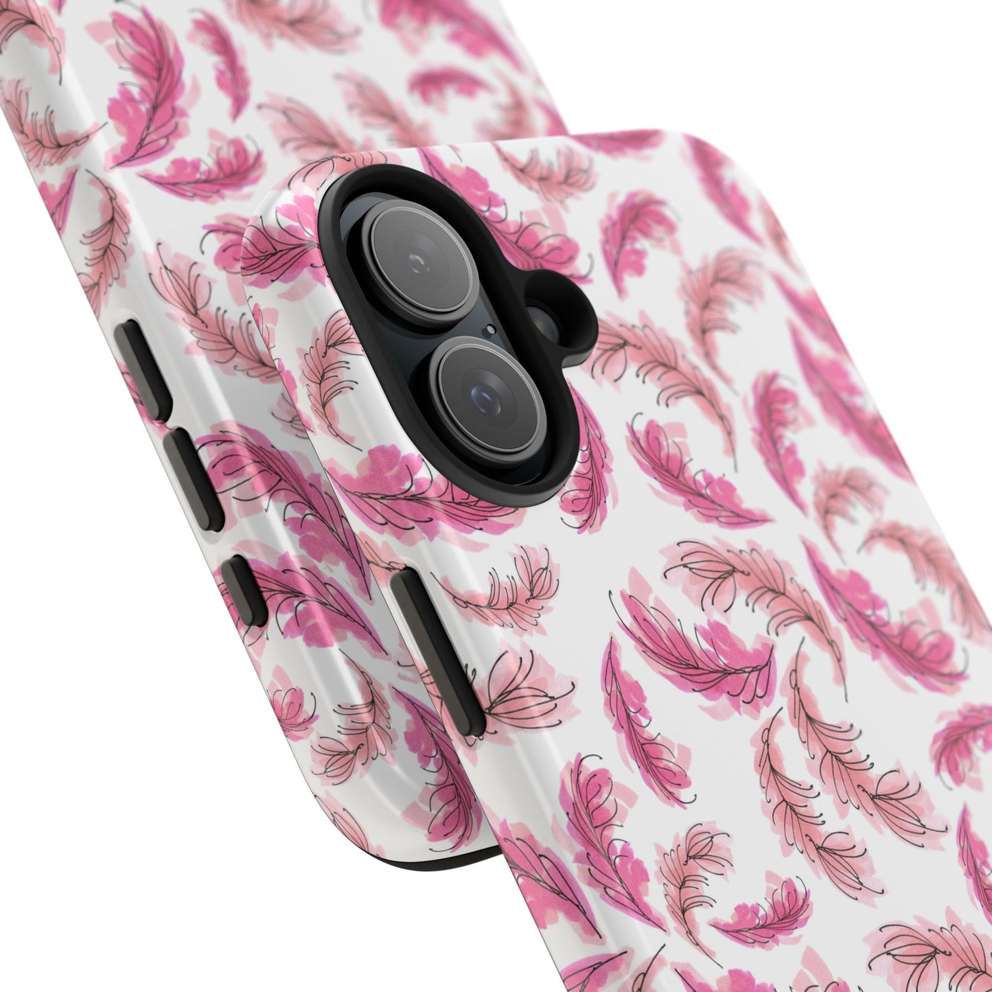 Flam Feathers White Phone Case