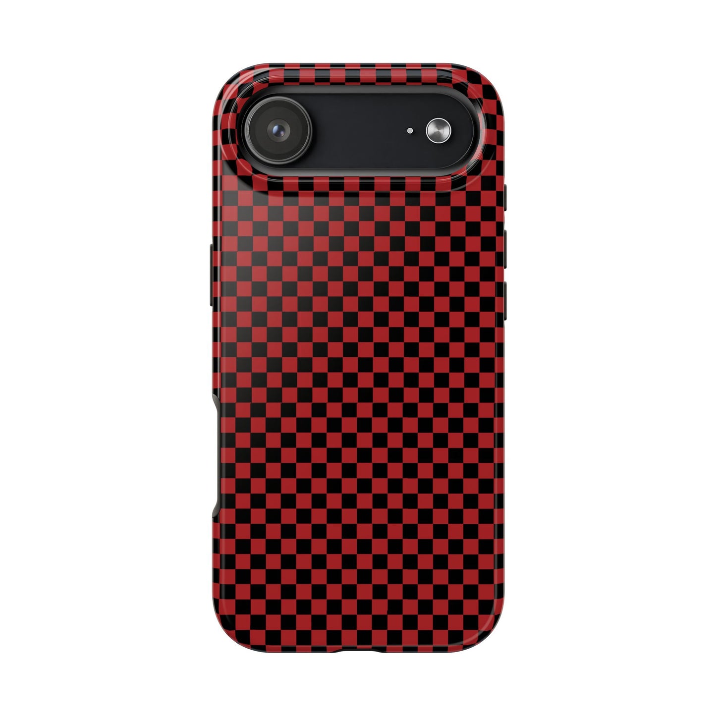 Checkerboard Red / Black Phone Case