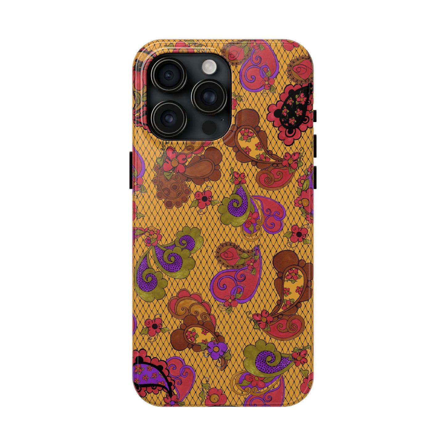 Posie Paisley Gold Phone Case