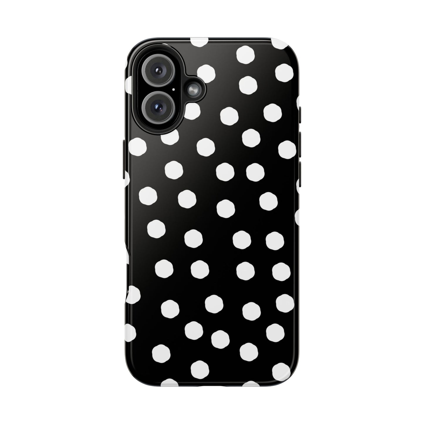 Jumbo Dots Black / White Phone Case