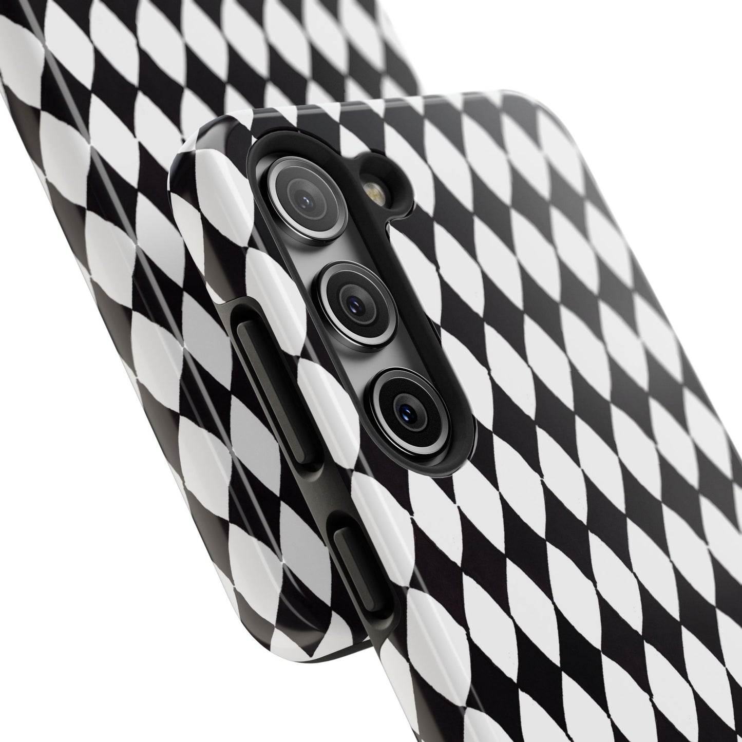 Diamond White / Black Phone Case