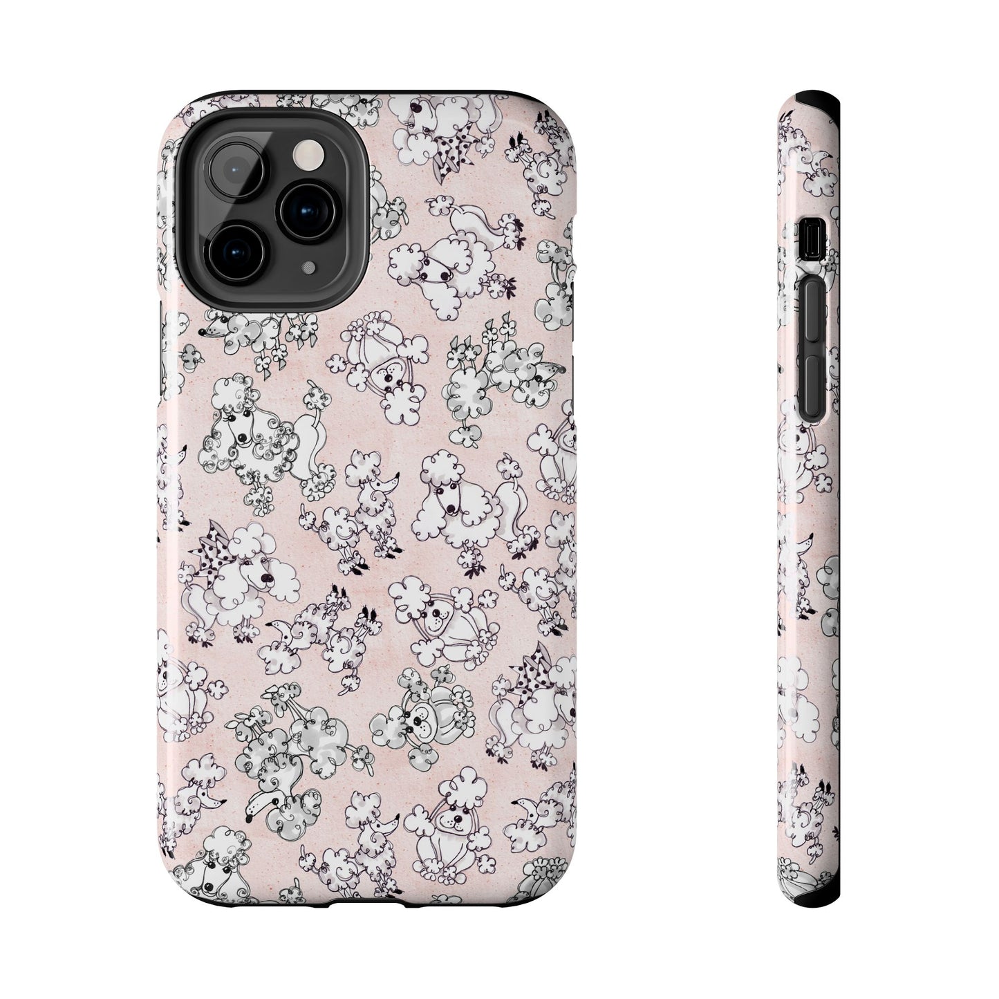 Paris Poodles Pink Phone Case
