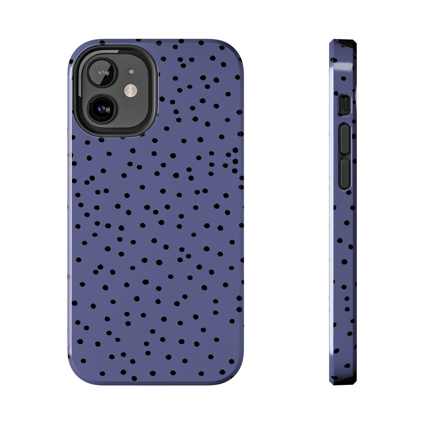 Dinky Dots Blue / Black Phone Case