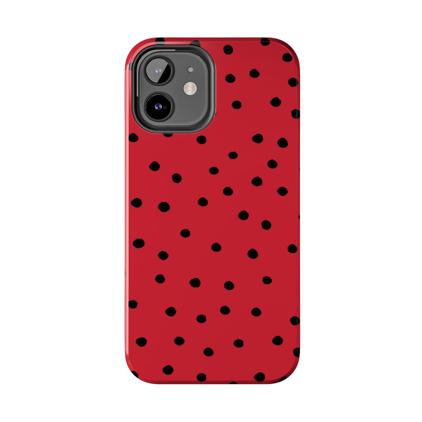 Dinky Dots Red / Black Phone Case