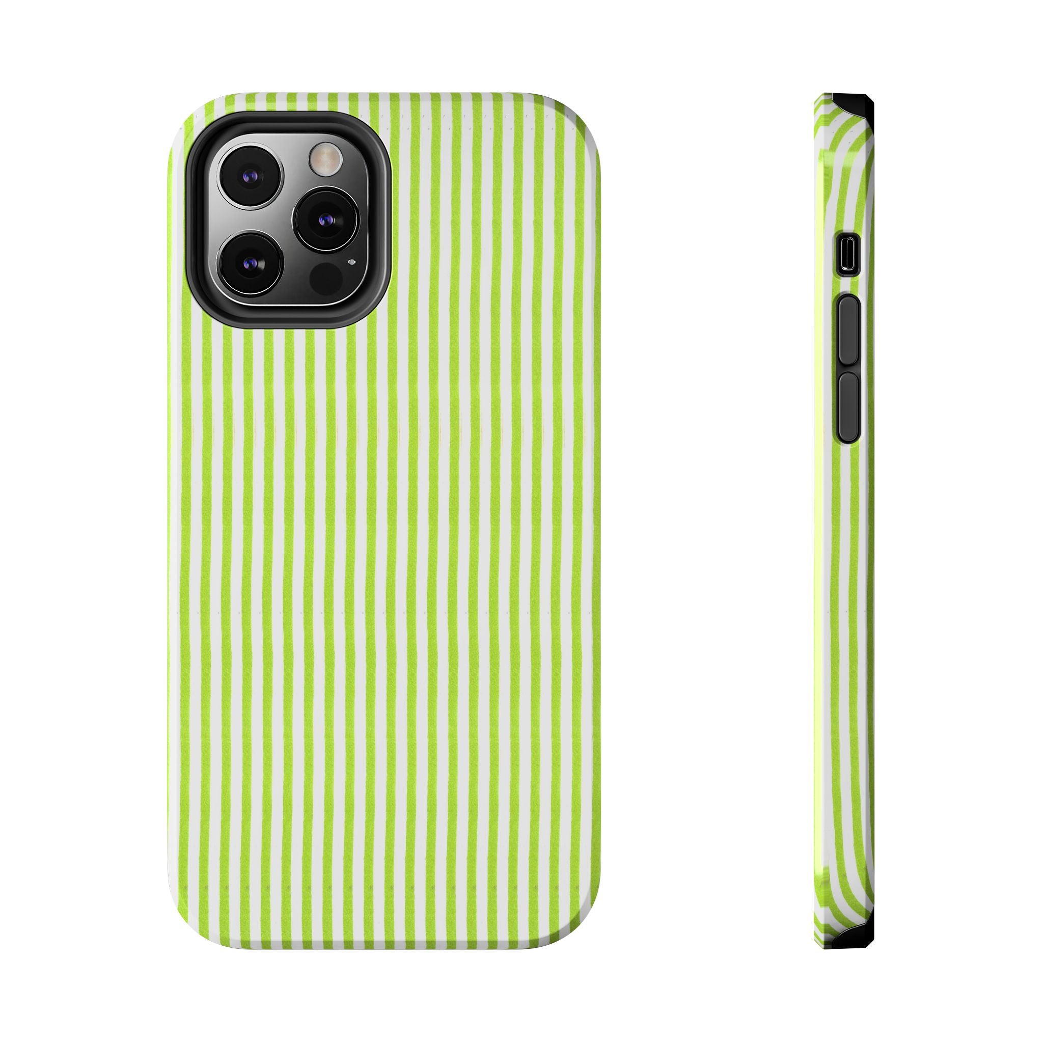 Lime Golf Stripe Phone Case - Stylish & Durable – Loralie Designs