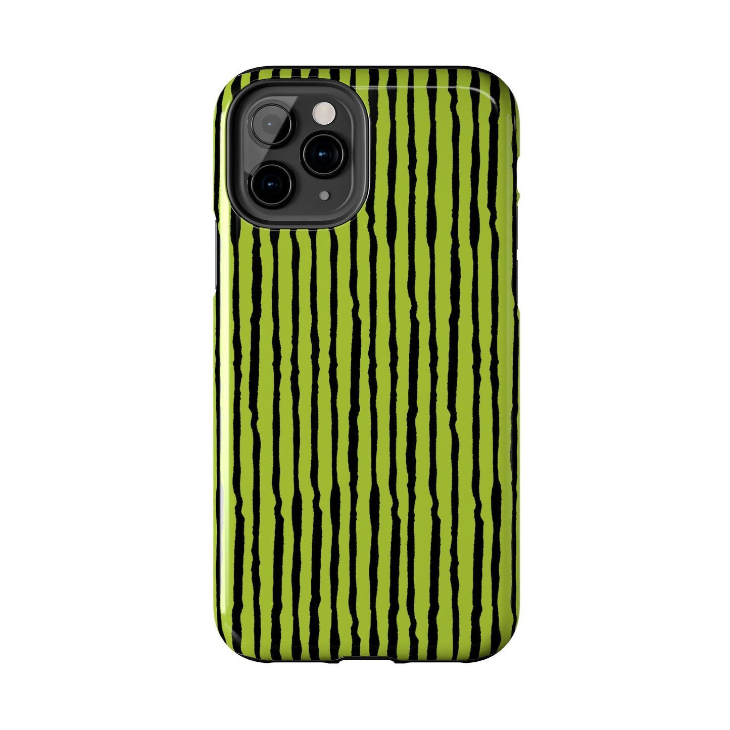 Sorta Stripe Green / Black Phone Case