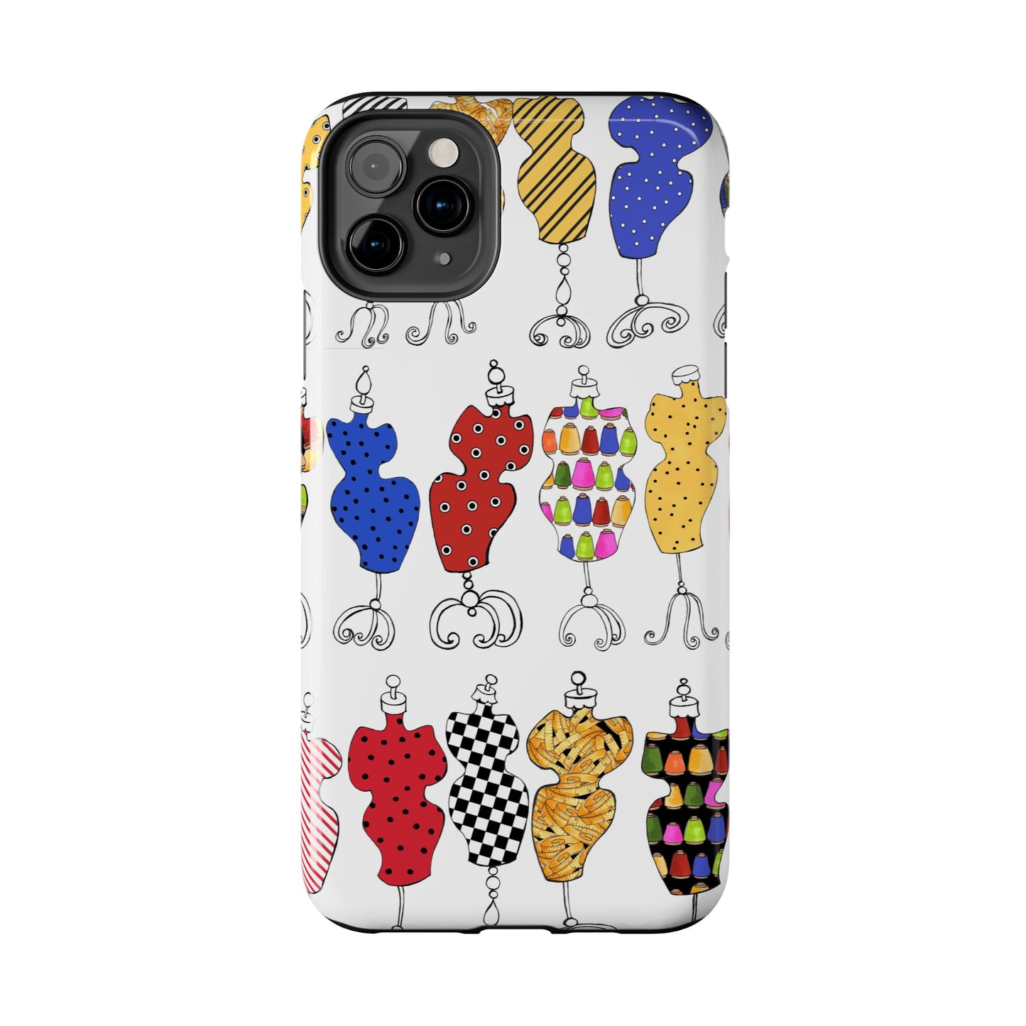 Go Figure White / Multi Phone Case