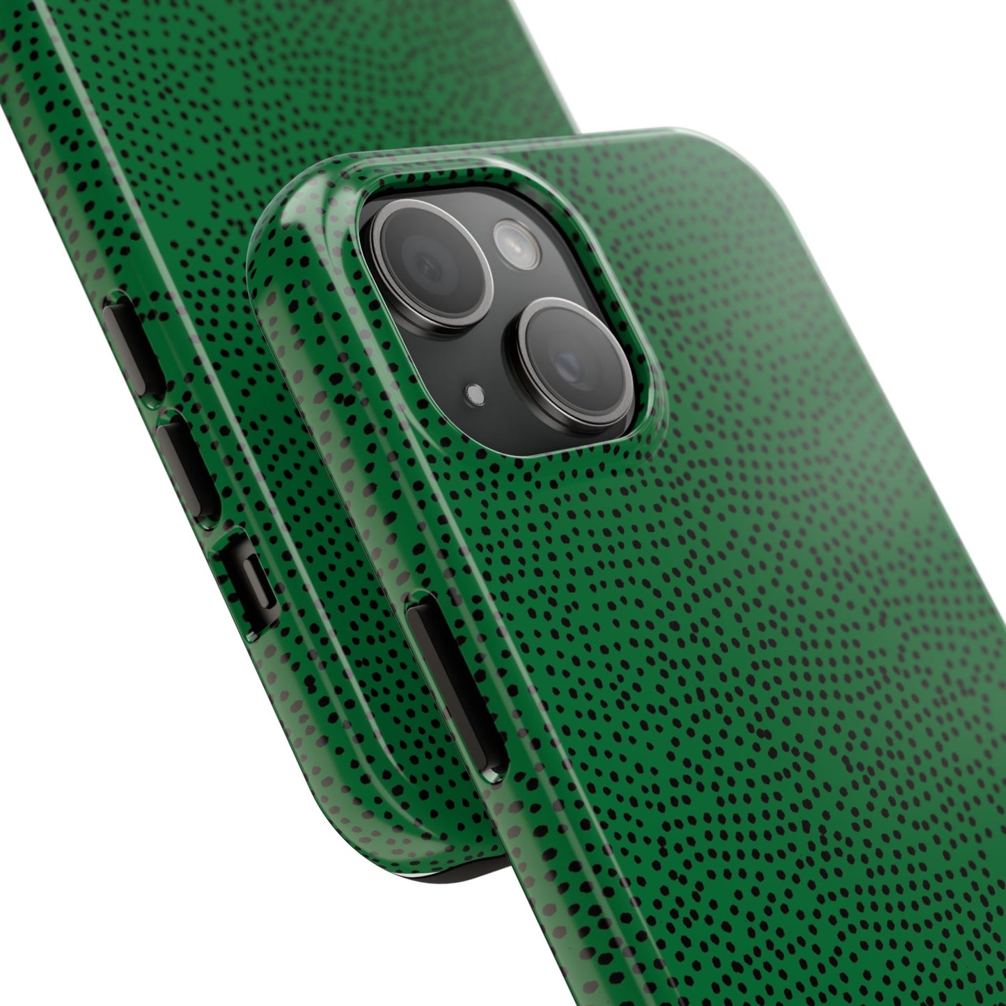 Mini Dot Green / Black Phone Case