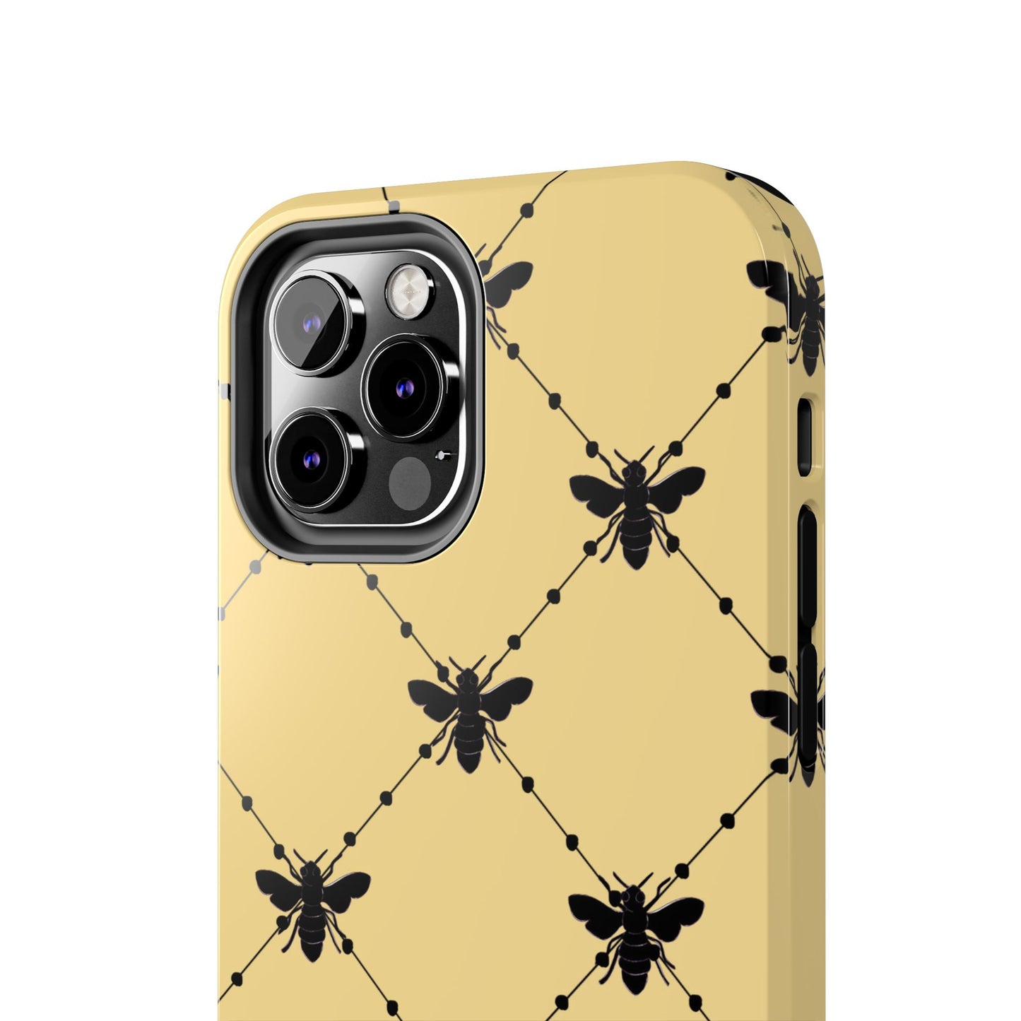 Beaded Bees Yellow Phone Case