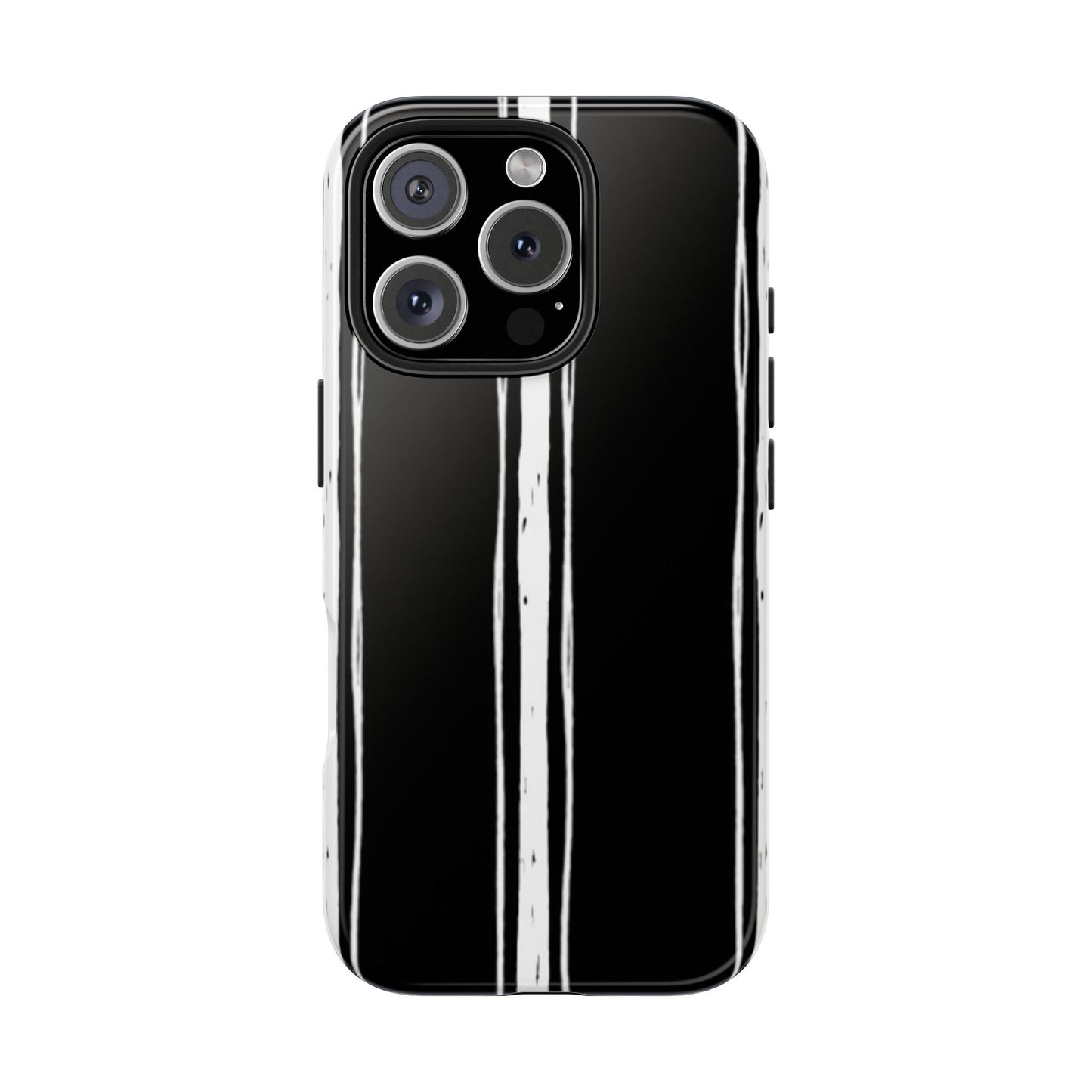 Black / White Stripe Phone Case