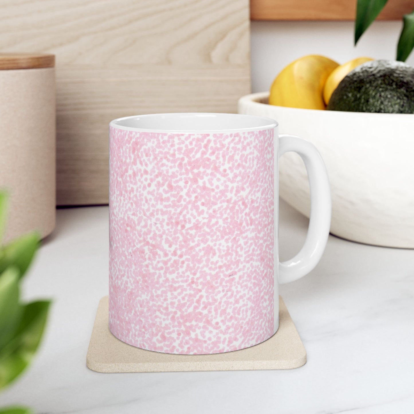 Confetti Pink / White Cup